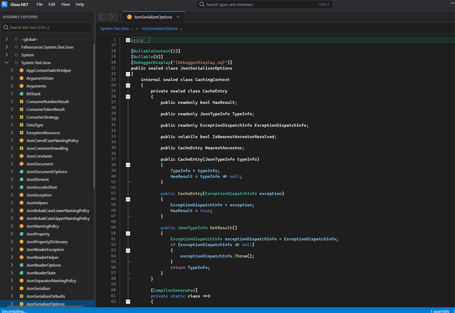 Glass.NET — .NET decompiler